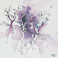 Bäume, 2011, 60 x 60 cm, Acryl auf Leinwand